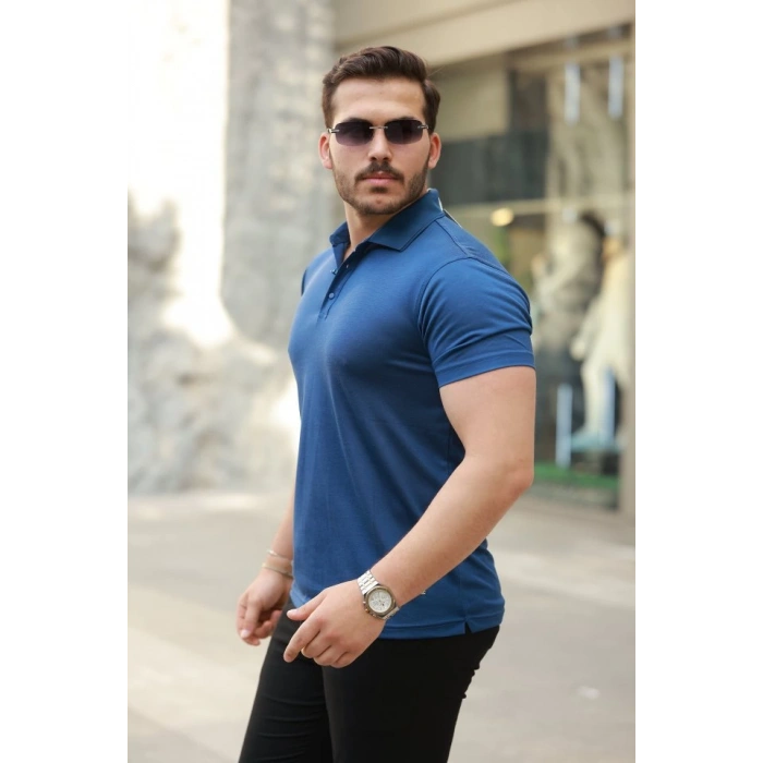 Erkek Yakalı Kısa Kollu Tişört