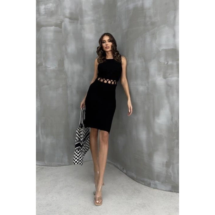 Estelya Cut Out Mini Elbise 2571-01
