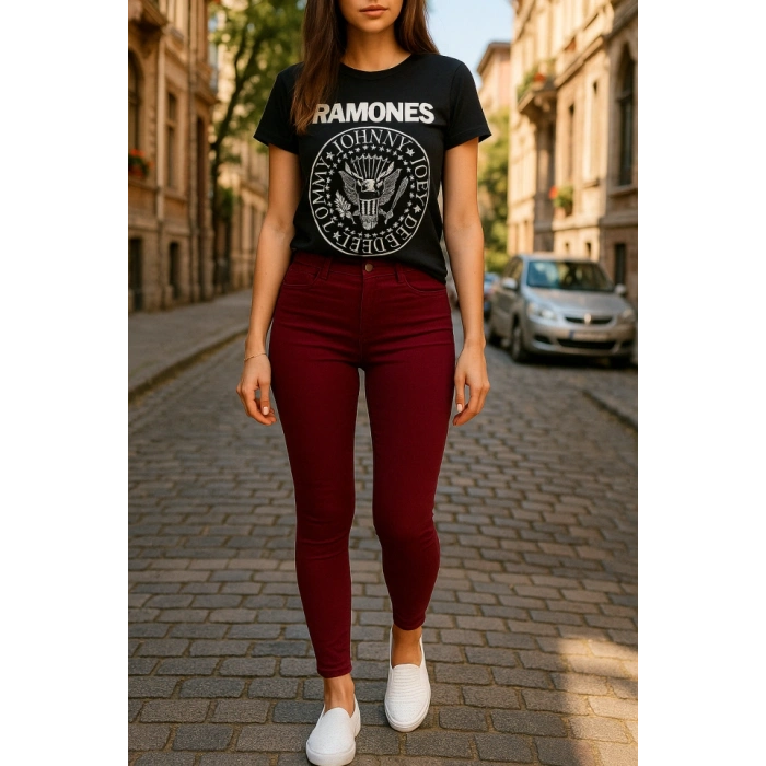 Gabardin Kumaş Yüksek Bel Pantolon 90cm Bel 38cm