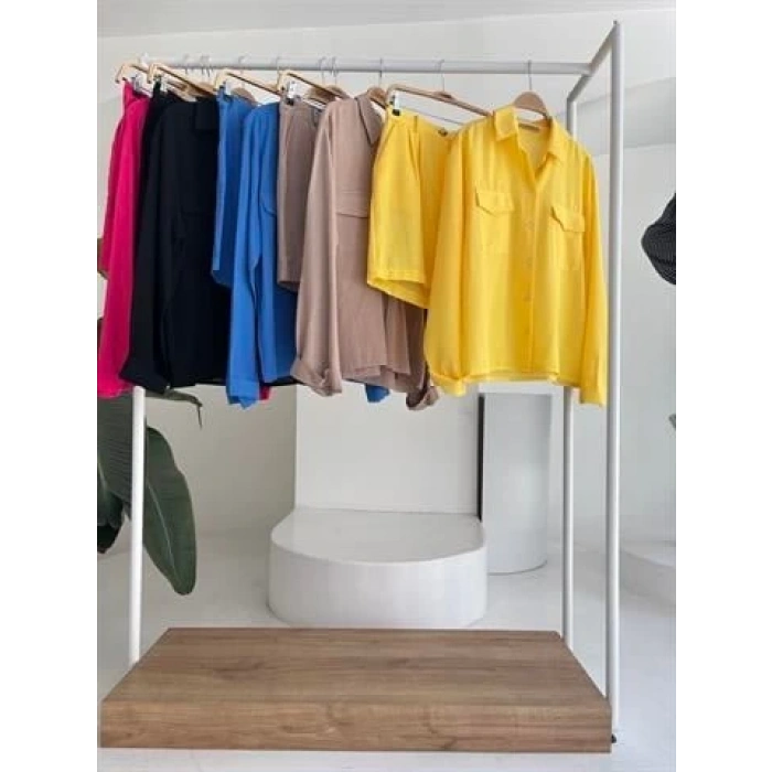 Gömlek Ve Şort Flamlı Keten Takım 10130