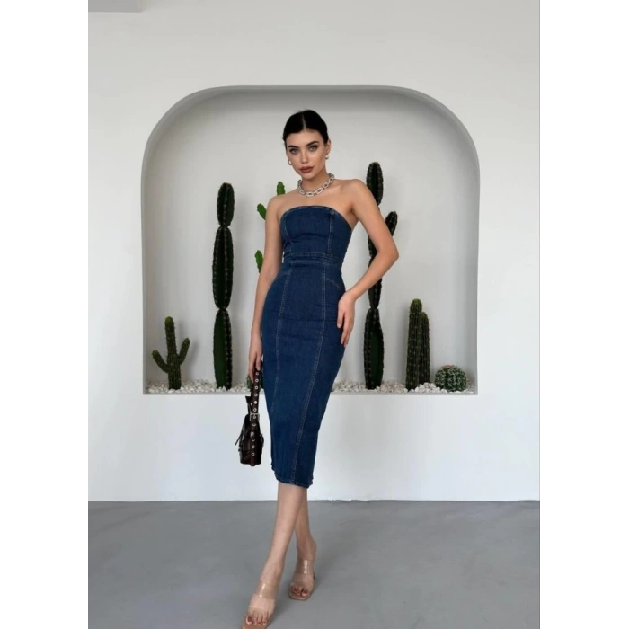 Izer Straplez Elbise