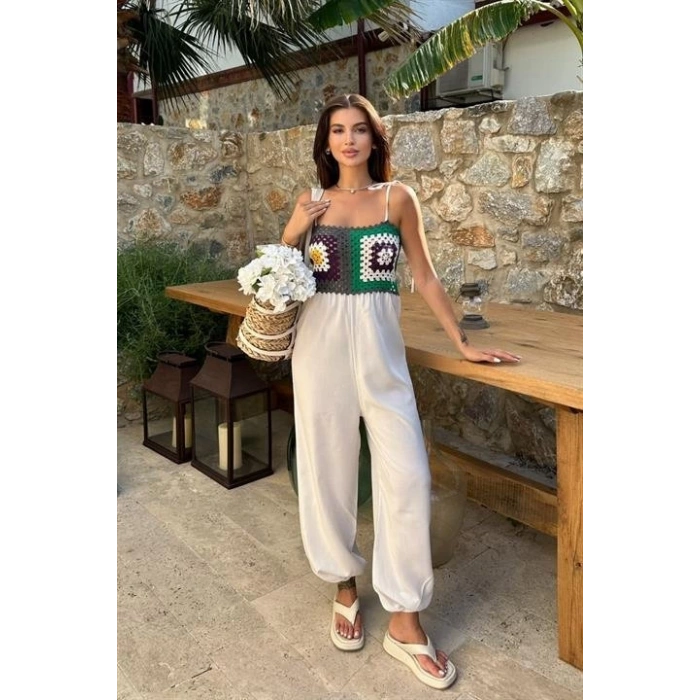 Jasmin Süzüneli Keten Tulum 1280-08