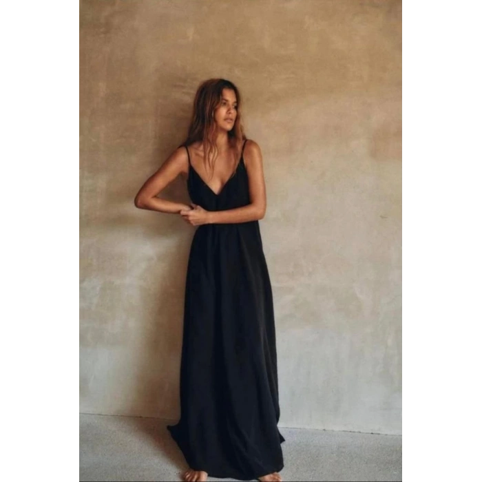 Kadın Ip Askılı Salaş Süprem Kumaş Elbise