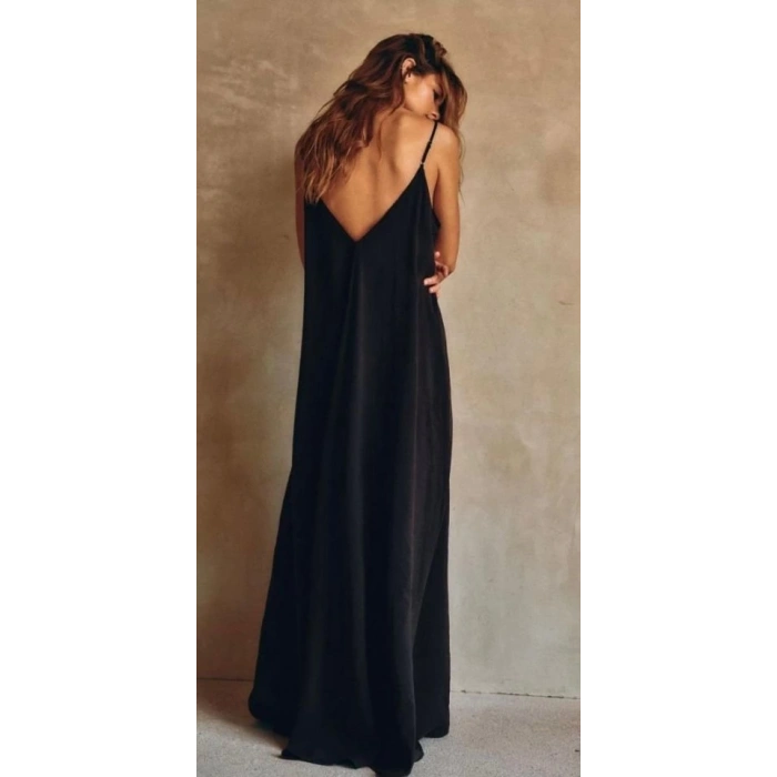 Kadın Ip Askılı Salaş Süprem Kumaş Elbise