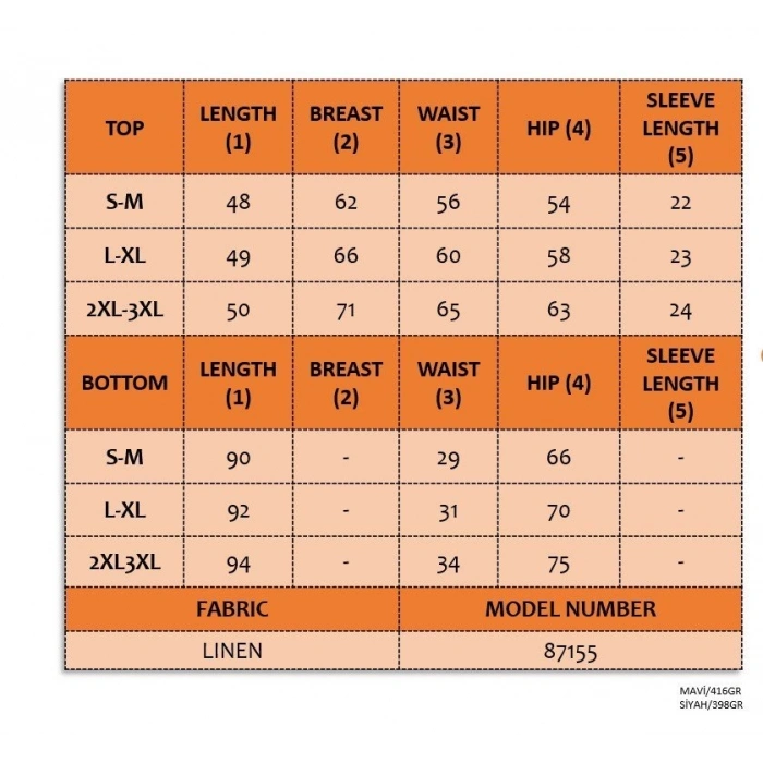 Kadın Kısa Kollu Bisiklet Yaka Bluz Etekli Ithal Keten Ikili Takım