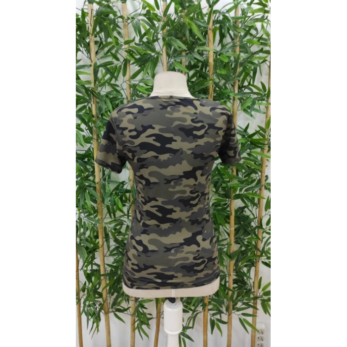 Kadın Kısa Kollu Bisiklet Yaka Dekolteli Süprem Bluz