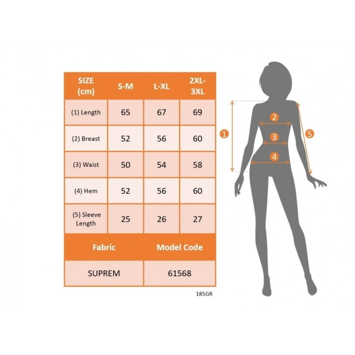 Kadın Kısa Kollu V Yakalı Desenli Süprem Bluz