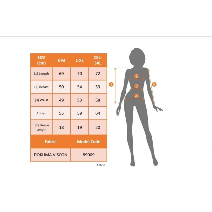 Kadın Kısa Kollu Yakadan Fermuarlı Puantiyeli Uzun Dokuma Viskon Bluz