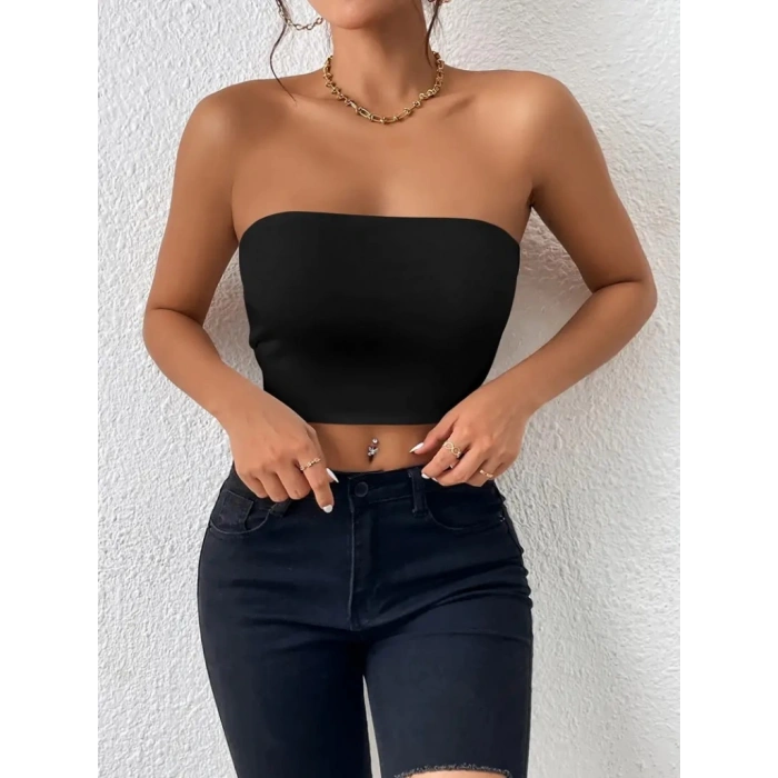 Kadın Straplez Dalgıçbluz