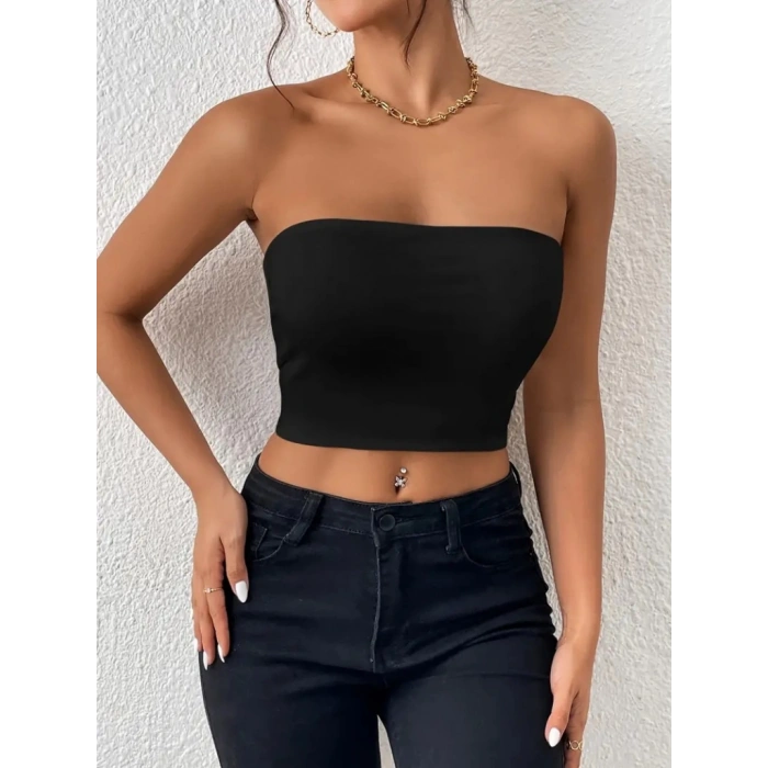 Kadın Straplez Dalgıçbluz