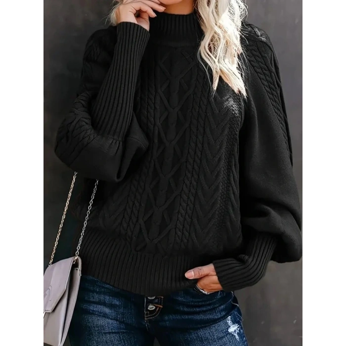 Kadın Uzun Kollu Balıkçı Yaka Triko Kazak