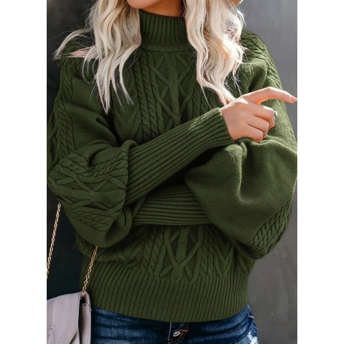 Kadın Uzun Kollu Balıkçı Yaka Triko Kazak