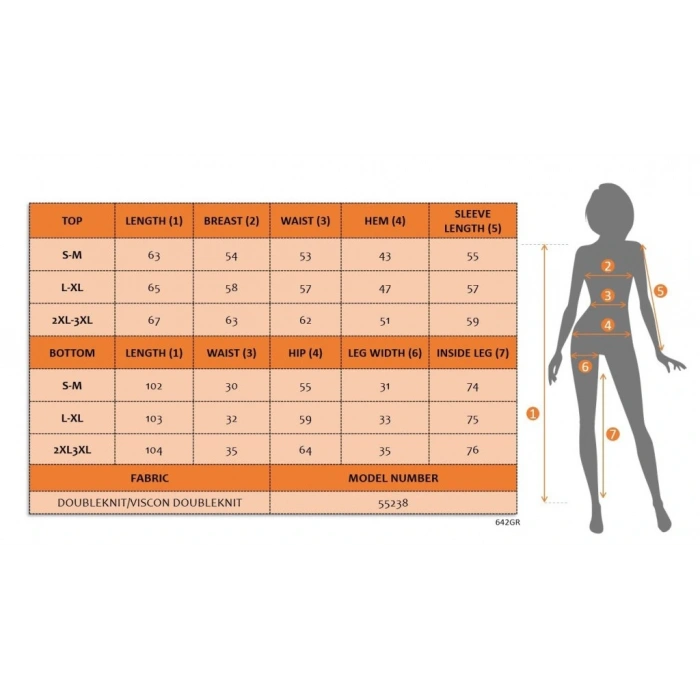 Kadın Uzun Kollu Bisiklet Yaka Desenli Iki Iplik Bluz Ve Viskon Iki Iplik Pantolon Ikili Takım