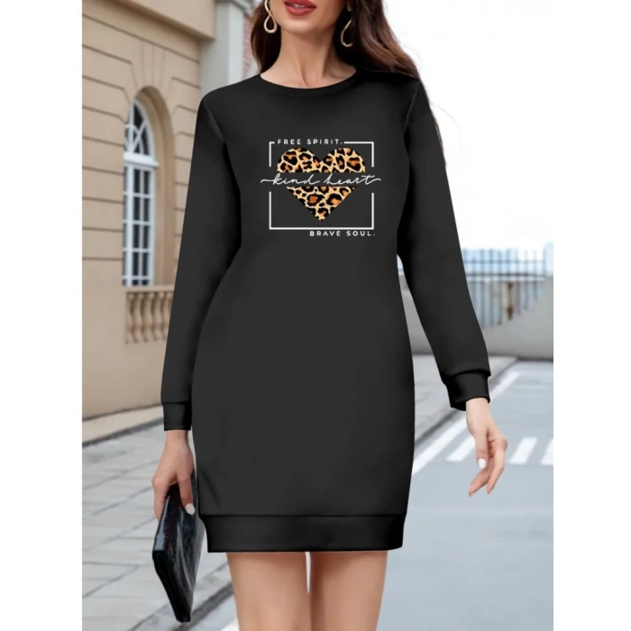 Kadın Uzun Kollu Bisiklet Yaka Desenli Viskon Iki Iplik Bluz