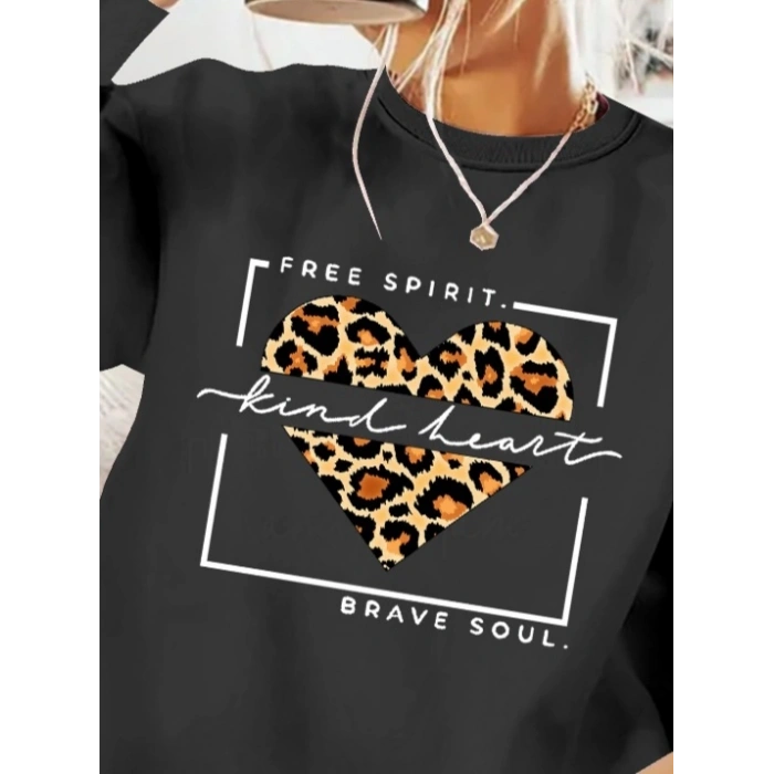 Kadın Uzun Kollu Bisiklet Yaka Desenli Viskon Iki Iplik Bluz