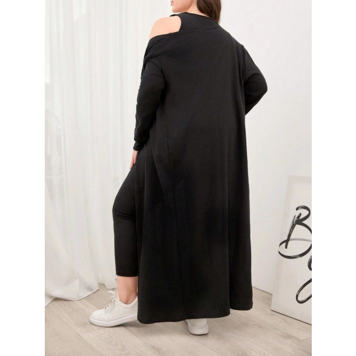 Kadın Uzun Kollu Hırka Atlet Ve Eşofman Yün Viskon üçlü Takım