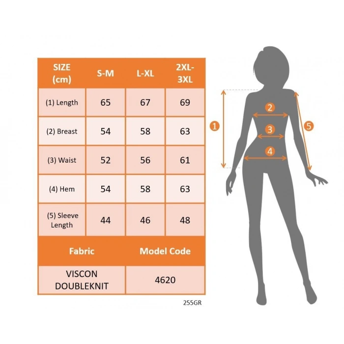 Kadın Uzun Kollu V Yakalı Viskon Iki Iplik Bluz