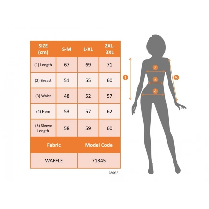 Kadın Uzun Kollu V Yakalı Waffle Bluz