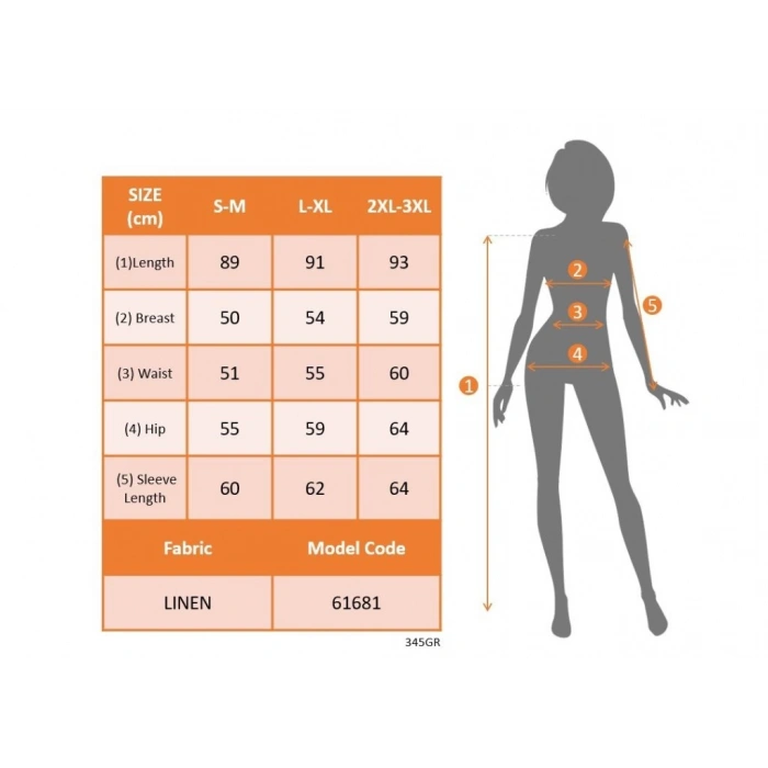 Kadın Uzun Kollu Yakalı önden Düğmeli Beli Kuşaklı Mini Ithal Keten Elbise