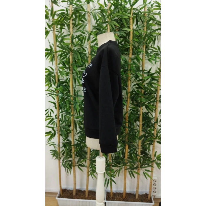 Kadın Uzun Kollu Yuvarlak Yaka Iki Iplik şardonlu Bluz