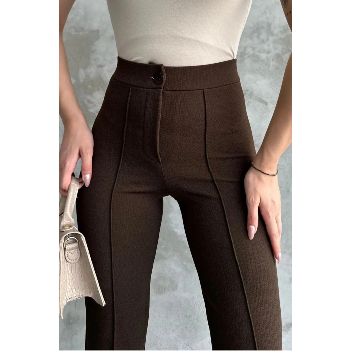 Kadın Yeni Sezon Yüksek Bel Dört Mevsim Palazzo Pantolon