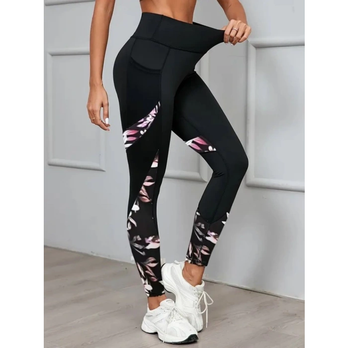 Kadın Yüksek Bel Cep Detaylı Dalgıç Pantolon