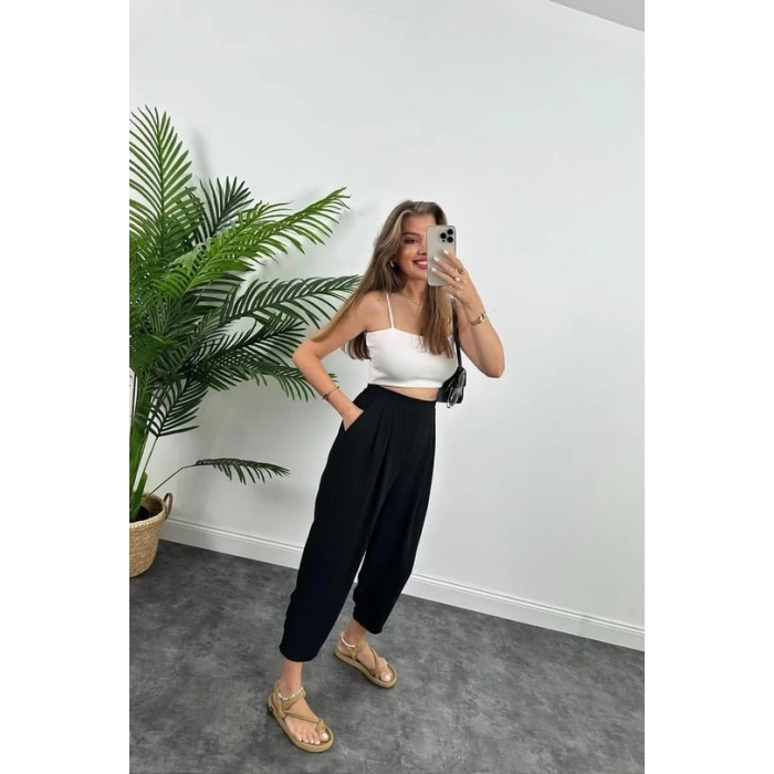 Kadın Yüksek Bel Hürrem Pantolon