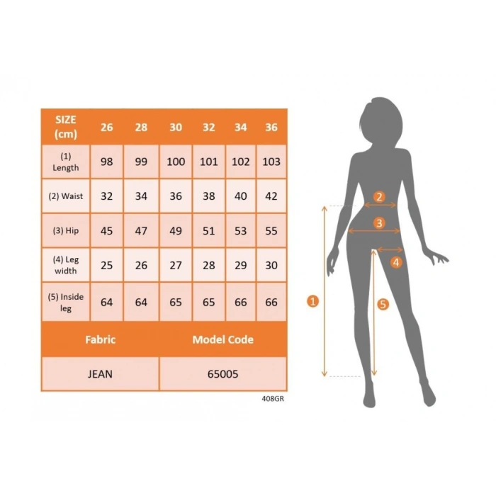 Kadın Yüksek Bel önden Düğmeli Cepli Dar Kesim Detaylı Kot Pantolon