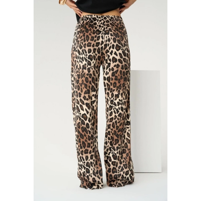 Lastikli Pantolon - Leopar