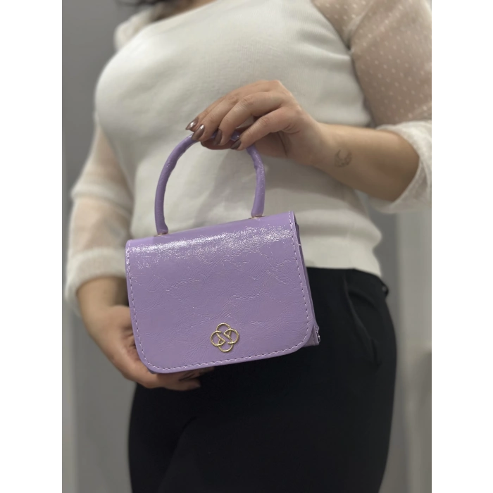 Lila cilt krash çanta