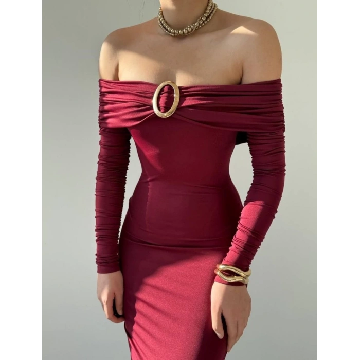 Maca Straplez Elbise