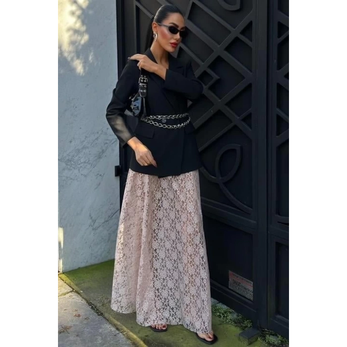Maxi Dantel Etek 4047
