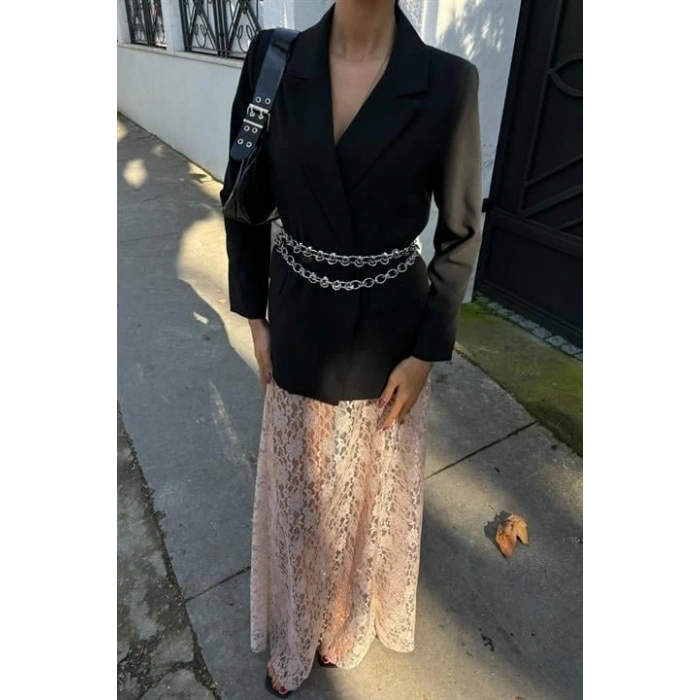 Maxi Dantel Etek 4047