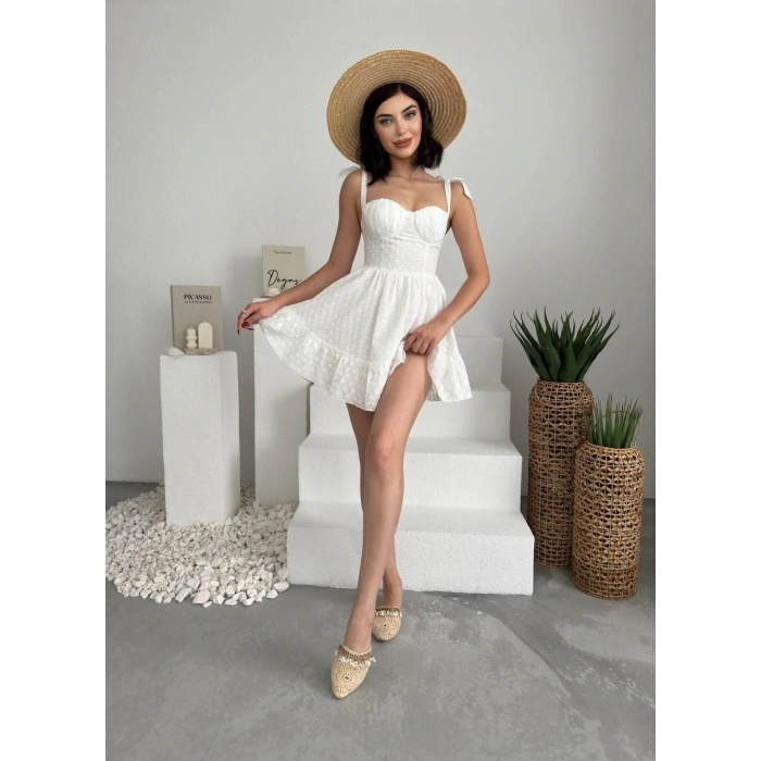 Monika Omuz Bağlamalı Elbise