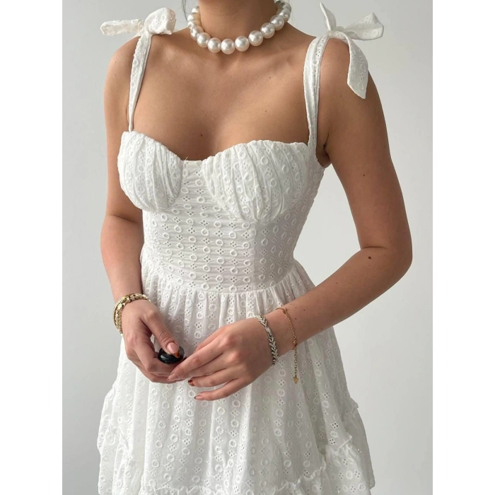 Monika Omuz Bağlamalı Elbise