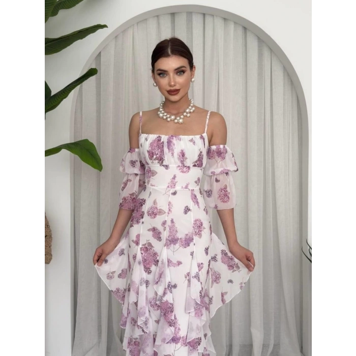 Mugo Fırfırlı Elbise