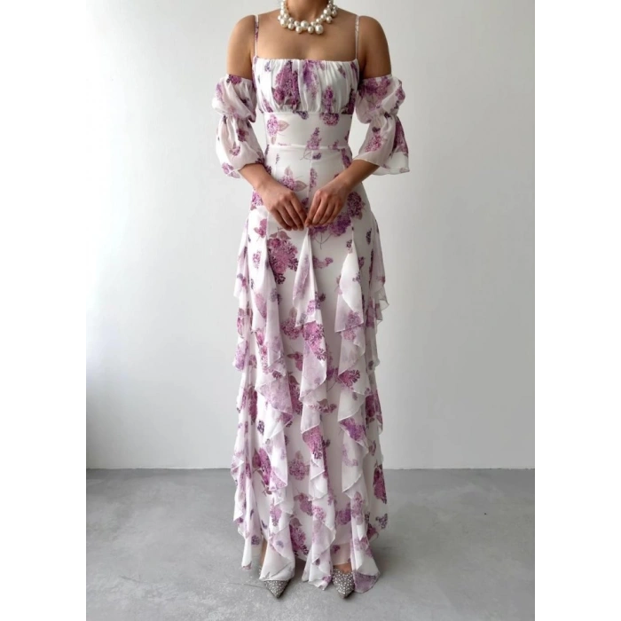 Mugo Fırfırlı Elbise