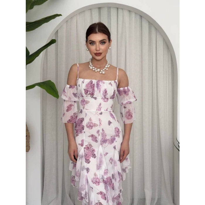 Mugo Fırfırlı Elbise