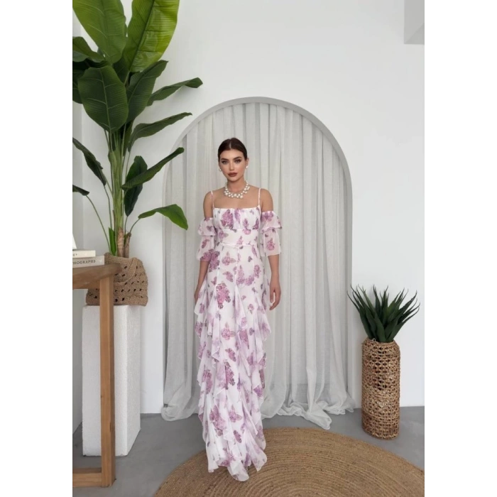 Mugo Fırfırlı Elbise