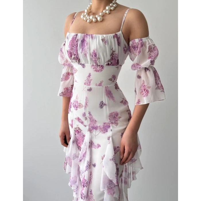 Mugo Fırfırlı Elbise