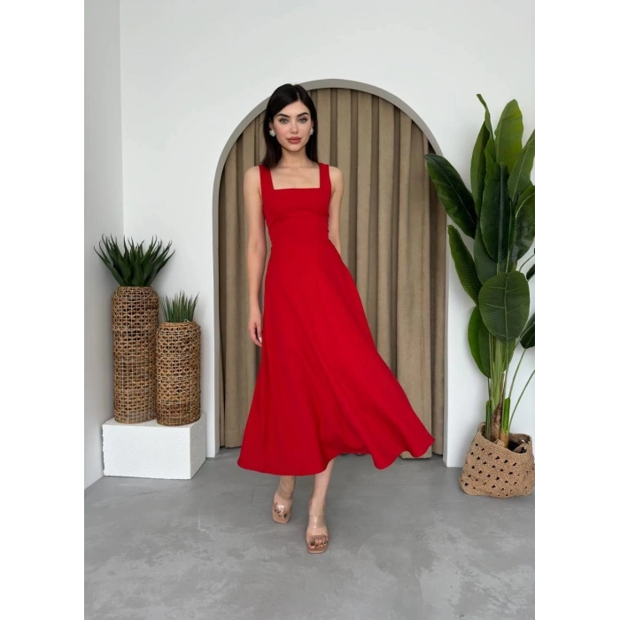 Neapolitan Askılı Elbise