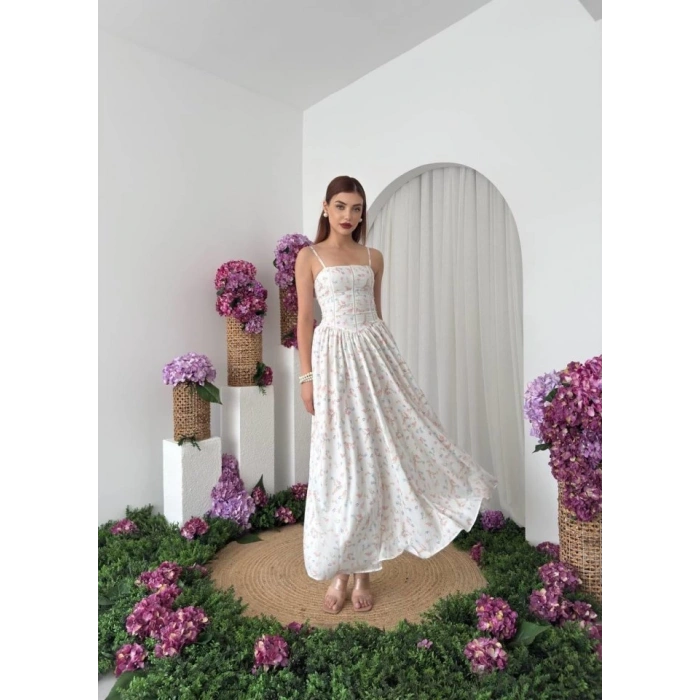 Pars İp Askılı Elbise