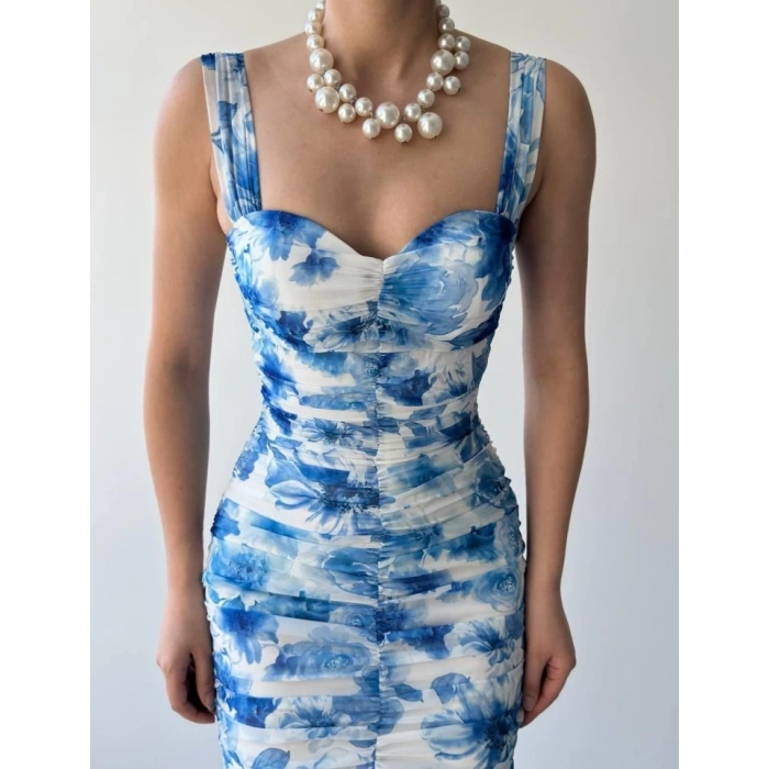 Peran Büzgülü Elbise