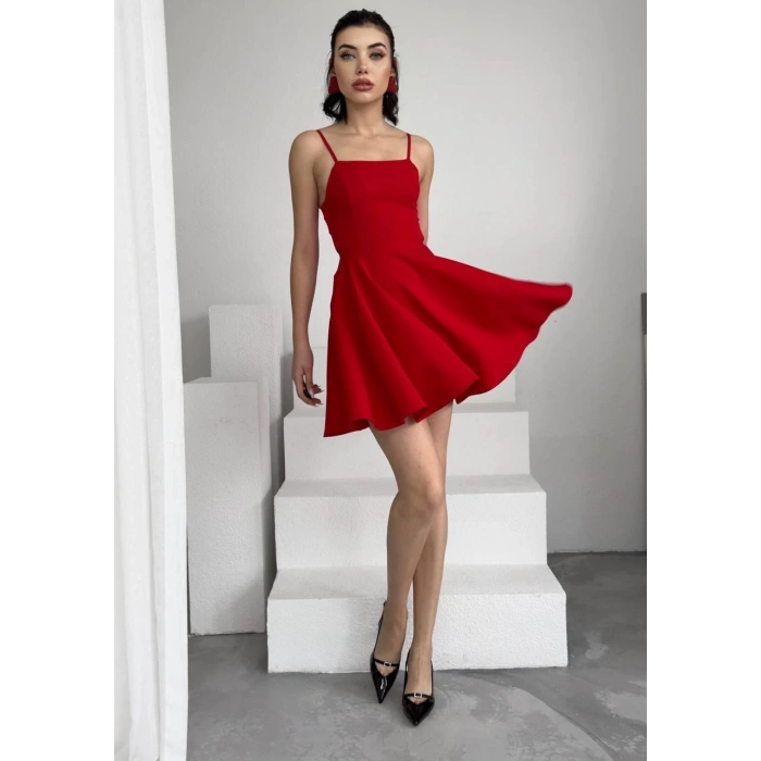 Pole İp Askılı Elbise