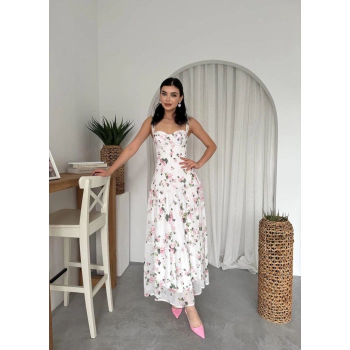 Poses Omuz Bağlamalı Elbise