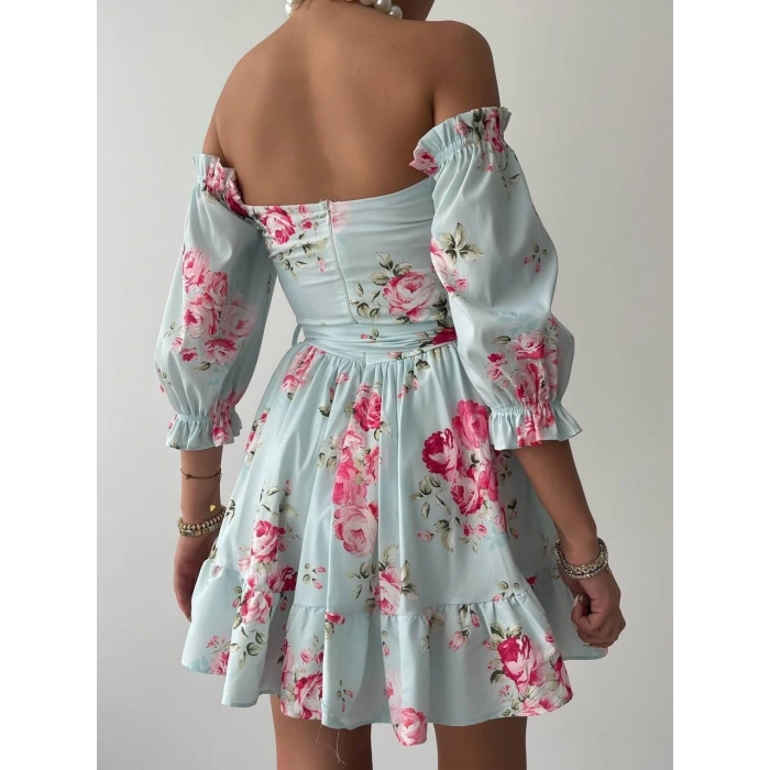 Rucka Belden Bağlamalı Mini Elbise