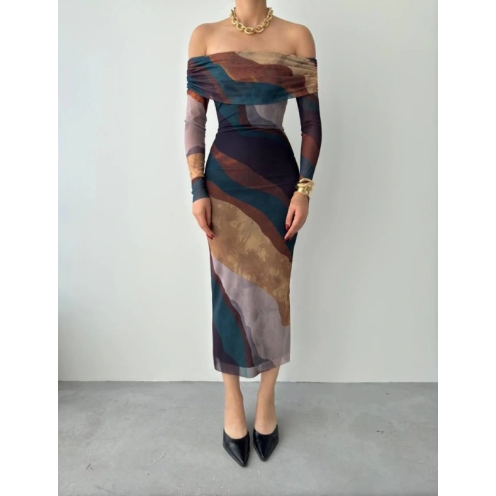 Sevilla Madonna Yaka Tül Elbise