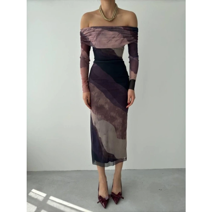 Sevilla Madonna Yaka Tül Elbise