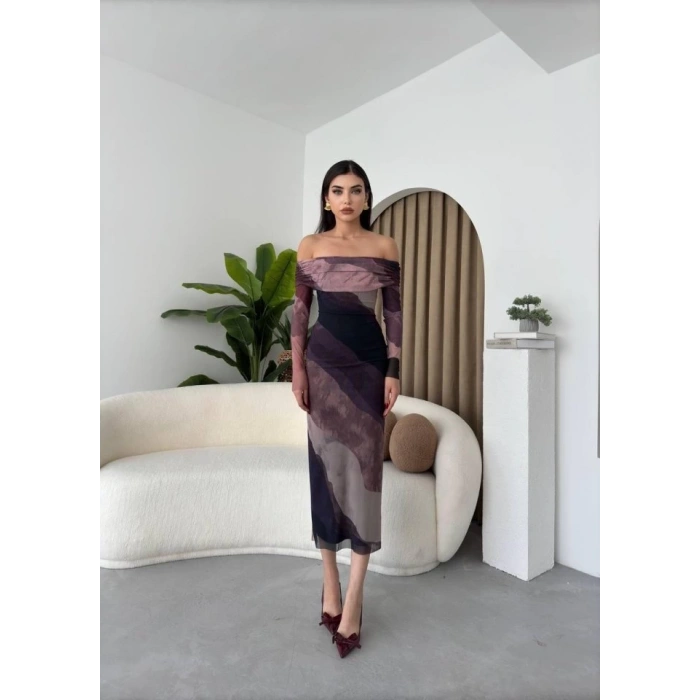 Sevilla Madonna Yaka Tül Elbise