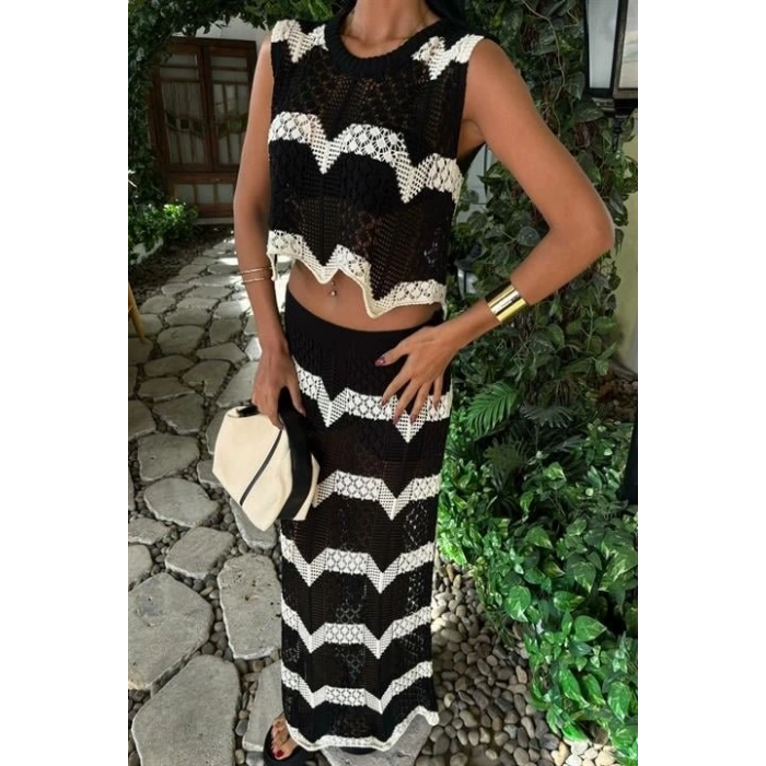 Shayna Ajurlu Crop Takım 9825